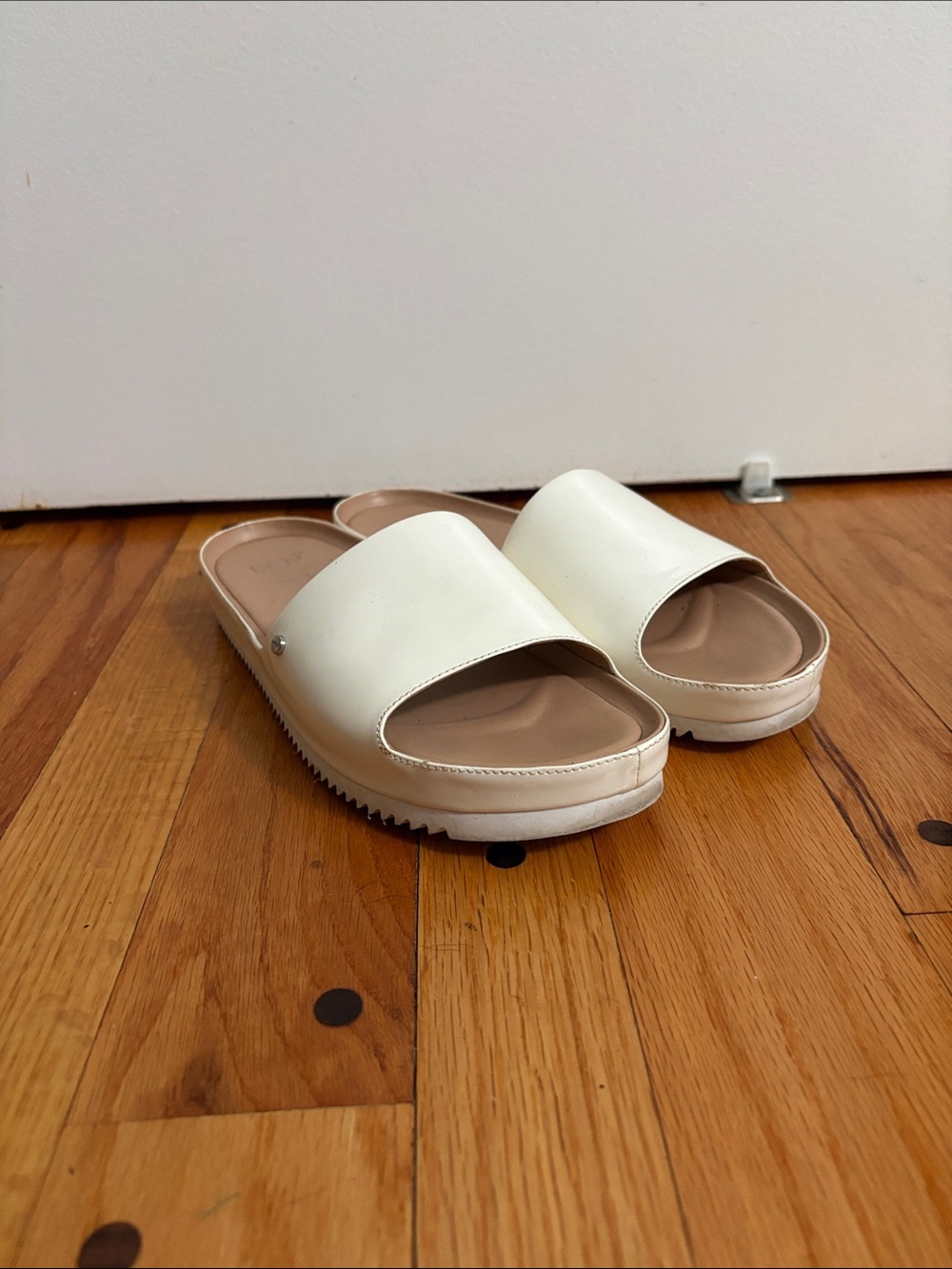 UGG Women’s Cream Slide Sandals with Soft Footbed